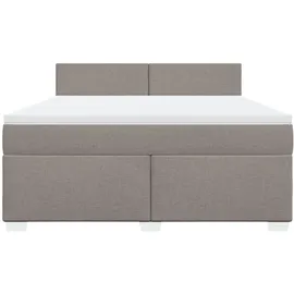 vidaXL Boxspringbett 180 x 200 cm Taupe