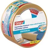 Tesa Doppelseitiges Klebeband universal, 50 mm x 10 m sichere und dauerhafte Verklebung, von Hand einreißbar (56171--00003-01)