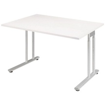 Geramöbel Schreibtisch C Fuß Flex S-617102 lichtgrau/silber