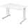 Geramöbel Schreibtisch C Fuß Flex S-617102 lichtgrau/silber