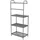 Costway Küchenregal Mikrowellenständer 60 x 34,5 x 136 cm Grau