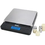 G & G Feinwaage LS 200g/0.01g Taschenwaage Digitalwaage Briefwaage Extra große Wägefläche, 2 Trays, AAA Batterien (LS200+G)