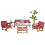 aea Couch 3-Sitzer rot