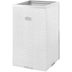 Polyrattan Pflanzgefäß mit Aluminiumrahmen