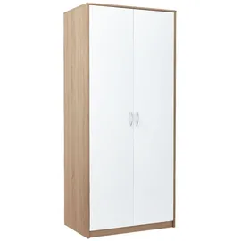 home collective Garderobenschrank 85 x 0 x 0 cm Beige/Weiß