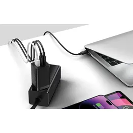 Baseus GaN5 Pro 2xUSB-C + USB 65W (black)