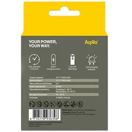 aqiila 18650 USB-C® Akku Li-Ion 2000 mAh 3.7V 1St.