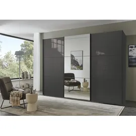 WIMEX Kleiderschrank Indiana 300 x 216 x 65 cm Schwarz
