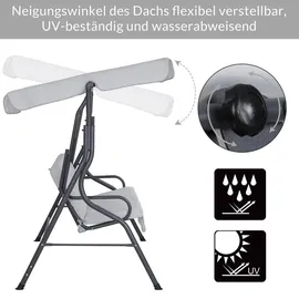 CASARIA Oxford grau 2-Sitzer