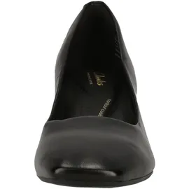 CLARKS Fernie Court Shoe, Black Leather, 37 EU