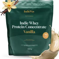 IndieWay Whey Protein Vanille 900g - Protein-Pulver mit Vanille-Geschmack - Eiweißpulver für Proteinshakes - Molke-Protein für Muskelaufbau
