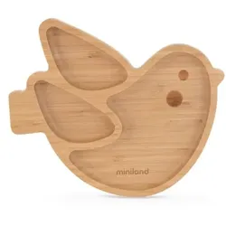 miniland Teller wooden plate chick