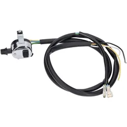 Schaltereinheit verchromt 3 Funktionen mit Kabel Mofa