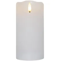 Star Trading Flamme Rustic Stumpenkerze 15 cm 7,5 cm weiß