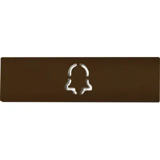 DoorBird D21x Namensschild für eine Ruftaste, Glockensymbol – RAL 8011