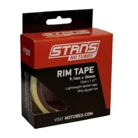 Stans No Tubes Felgenband 9 m Tubeless 36 mm Gelb