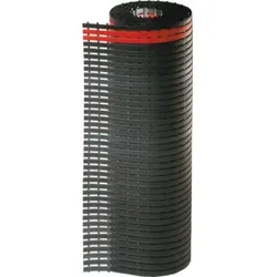Kappes Bodenmatte ErgoPlusB1200 mm x 5 m schwarz mit rotem Sicherheitsstreifen