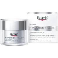 Eucerin Hyaluron-Filler + 3x Effect Tagespflege LSF 15,für trockene Haut, 50ml