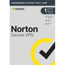 NortonLifeLock Secure VPN 2025 1 Gerät 1 Jahr DE Win Mac Android iOS