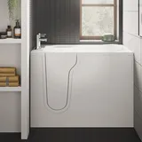 hak Handelsagentur Koch FREEDOM Sitzwanne mit Tür/Seniorenwanne 127x66cm Ausführung Links