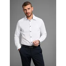 Bruno Banani Langarmhemd »elastische Baumwollqualität« für maximale Bewegungsfreiheit durch Stretch Gr. XL (43/44) N-Gr, weiß, , 48124934-XL N-Gr