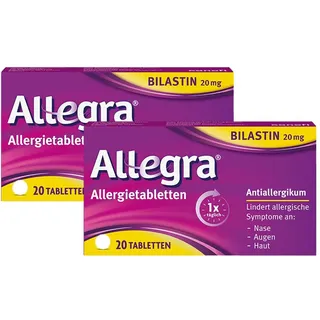 Allegra Allergietabletten 20 mg Tabletten Doppelpack 2x20 St