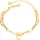 FIRETTI Armband Ankerkettengliederung Plättchen goldfarben 82744961-0 Größe 18