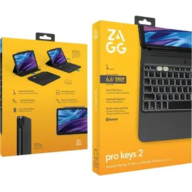ZAGG KB Pro Keys 2 für iPad 11 (2. Generation) Schwarz