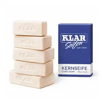 Klar Seife Handseife Kernseife 500 g, 5-tlg., rein pflanzliche Öle, ohne Duft-und Farbstoffe