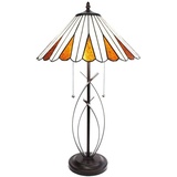 5LL-6280 Tiffany-Lampe-Leuchte-Tischlampe-Tischleuchte-Stehlampe Ø 41x69 cm E27/