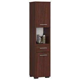 abamihome Akord Fin Hochschrank 30 x 140 cm Wenge Holz