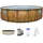 BESTWAY Steel Pro Max Frame Pool Set 488 x 122 cm holzoptik inkl. Filterpumpe + Poolleiter