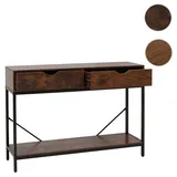 Mendler Konsolentisch HWC-O76 76x109x30cm rotbraun