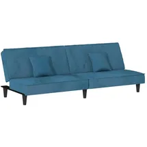 vidaXL Schlafsofa Blau Samt