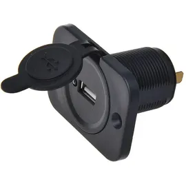 IWH USB Einbau-Steckdose 12/24 Volt 2100mA Belastbarkeit Strom max.=2.1A 12 oder 24 V/DC