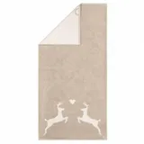 CAWÖ Alpenchic Handtuch 50 x 100 cm beige
