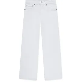 Levi's 5-Pocket-Jeans LEVI'S KIDS "LVG WIDE LEG JEANS", Mädchen, Gr. 10 (140), N-Gr, hellweiß, Denim/Jeans, Obermaterial: 98% Baumwolle, 2% Elasthan, lang, Jeans 5-Pocket-Jeans, mit weitem Bein - for GIRLS