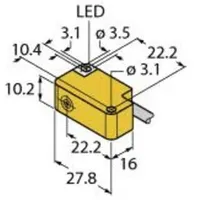 Turck Sensor bündig PNP, Schließer BI2-Q10S-AP6X