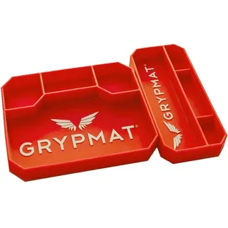 Grypmat Plus Automotive & Heimwerker rutschfester, nicht magnetischer Werkzeugkasten-Organizer, optimiert den Arbeitsablauf mit Werkzeugablage, Griffmatte (Duo, Orange)