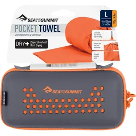 Sea to Summit Pocket Towel Handtuch 75 x 150 cm orange