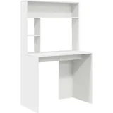 vidaXL Schreibtisch mit Regal Weiß