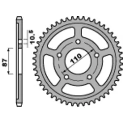 PBR Standard C45 Stahl Ritzel 828 - 525