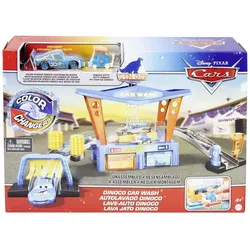 Mattel GTK91 - Disney Pixar Cars - Dinoco Autowaschanlage inkl. Fahrzeug mit Farbwechsel
