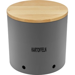 magu Vorratsdose Kartoffel Ø 23 cm Kunststoff Grau Schiefer