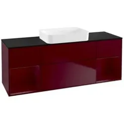 V&B Waschtischunterschrank Wandbeleuchtung Finion 160x60,3x50,1cm, Reg Peo m Lac, Peo Matt