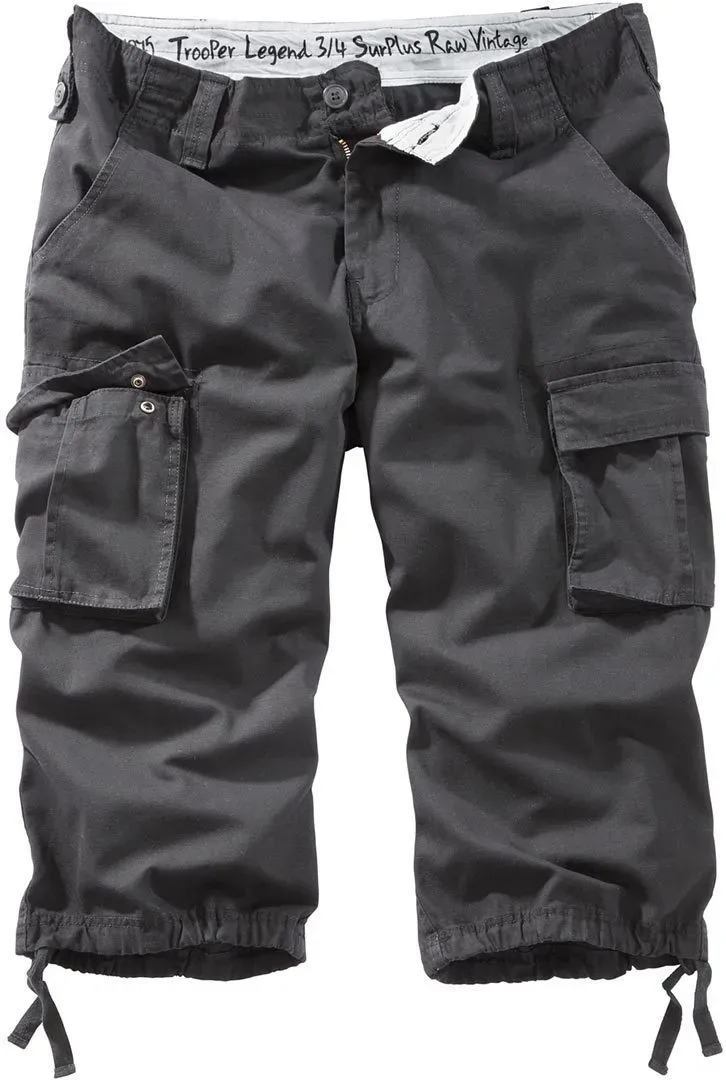 Surplus Trooper Legend 3/4 Shorts, schwarz, Größe M für Männer