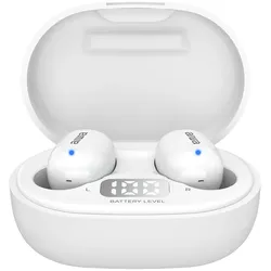 Aiwa EBTW-150WT Weiß Drahtlose Kopfhörer Bluetooth 5.0 10 m Reichweite ANS Voice Assistant TWS