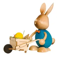 Kuhnert Dekofigur Stupsi Hase mit Schubkarre