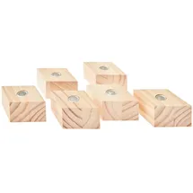 Rico Design Stabkerzenhalter Raute 6-tlg FSC 100%