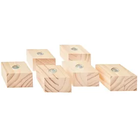 Rico Design Stabkerzenhalter Raute 6-tlg FSC 100%